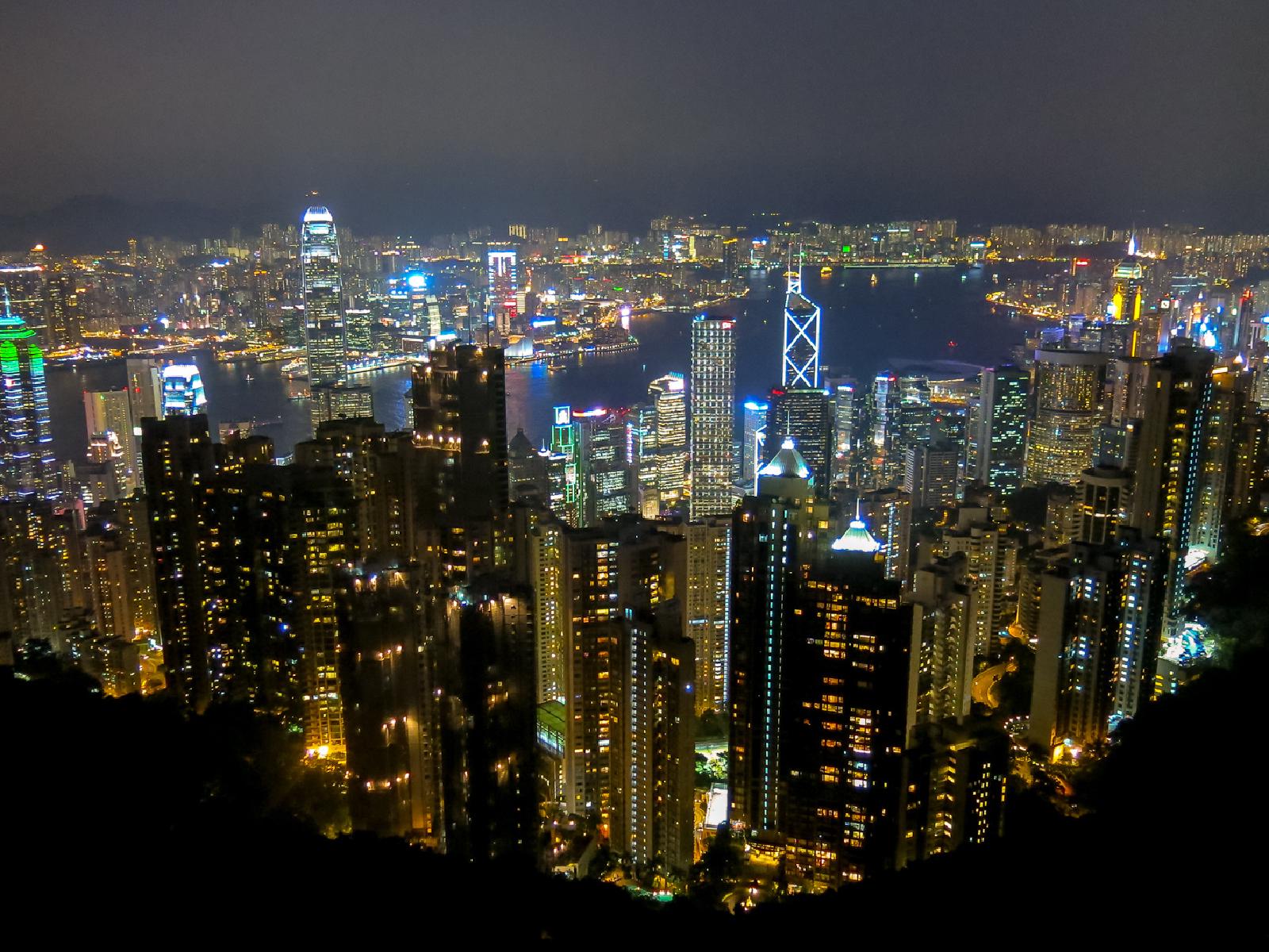 La baie de Hong Kong depuis Victoria Peak